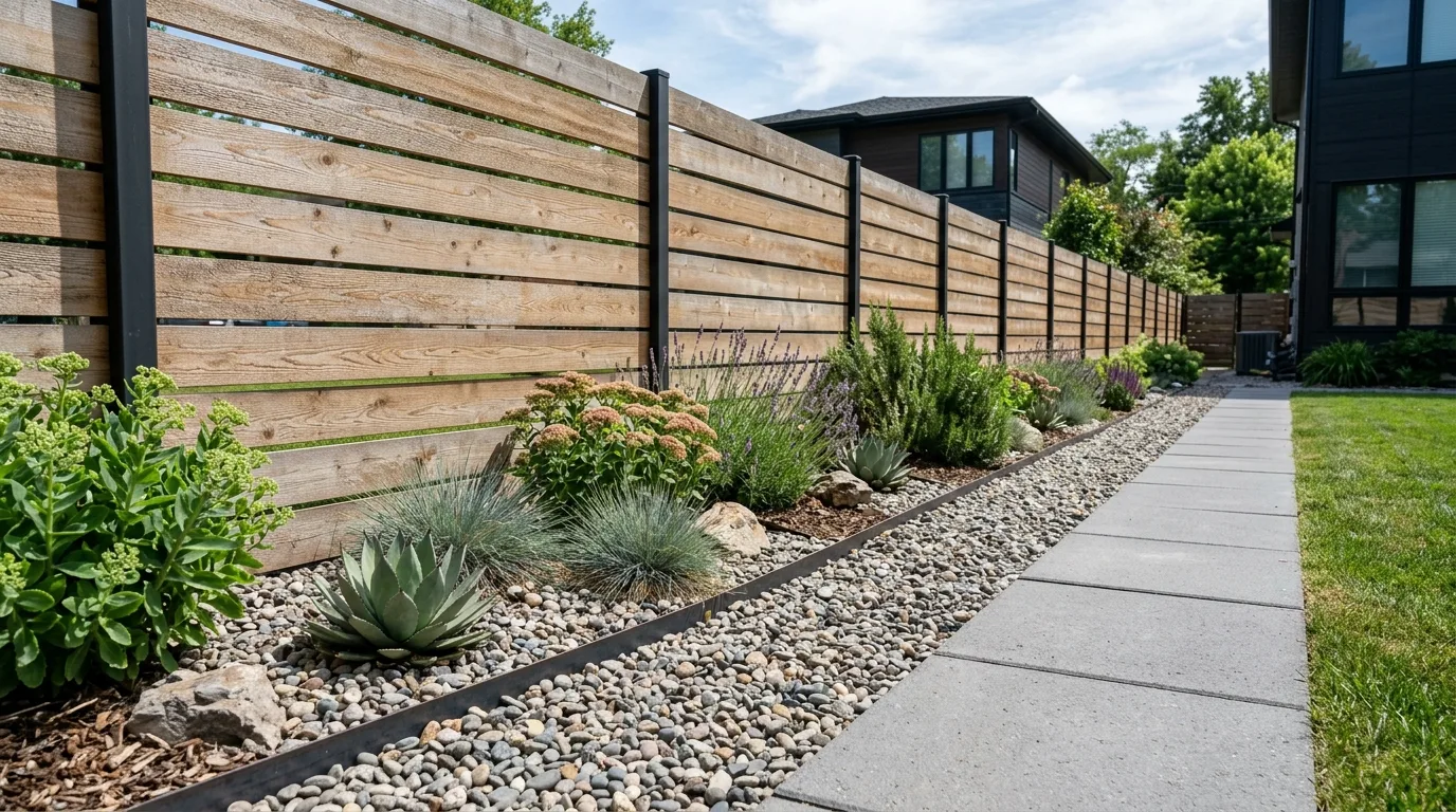 Minimal Modern Fence Bed